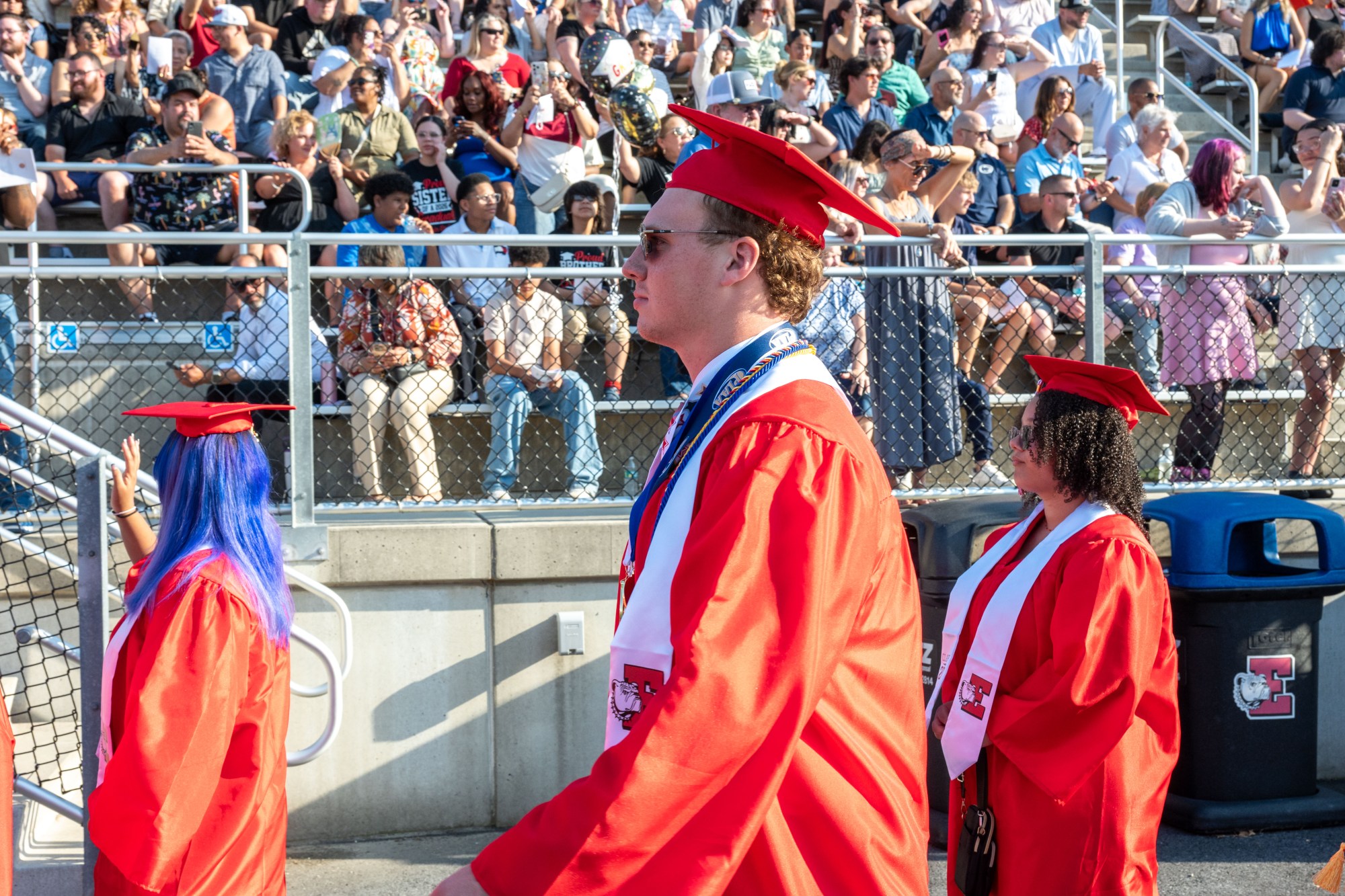 Easton Area High School held its 2026 graduation Tuesday, June 9, at Cottingham Stadium. (Jonathan Broady/Special to The Morning Call)