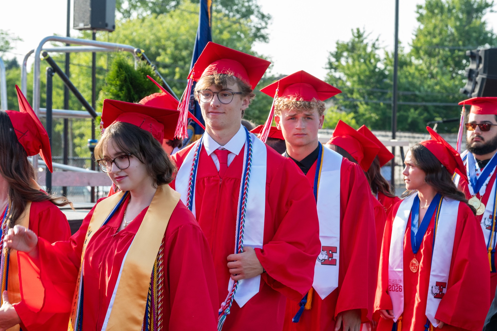 Easton Area High School held its 2026 graduation Tuesday, June 9, at Cottingham Stadium. (Jonathan Broady/Special to The Morning Call)