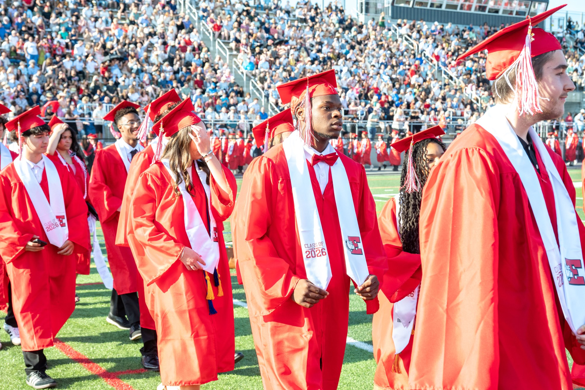 Easton Area High School held its 2026 graduation Tuesday, June 9, at Cottingham Stadium. (Jonathan Broady/Special to The Morning Call)