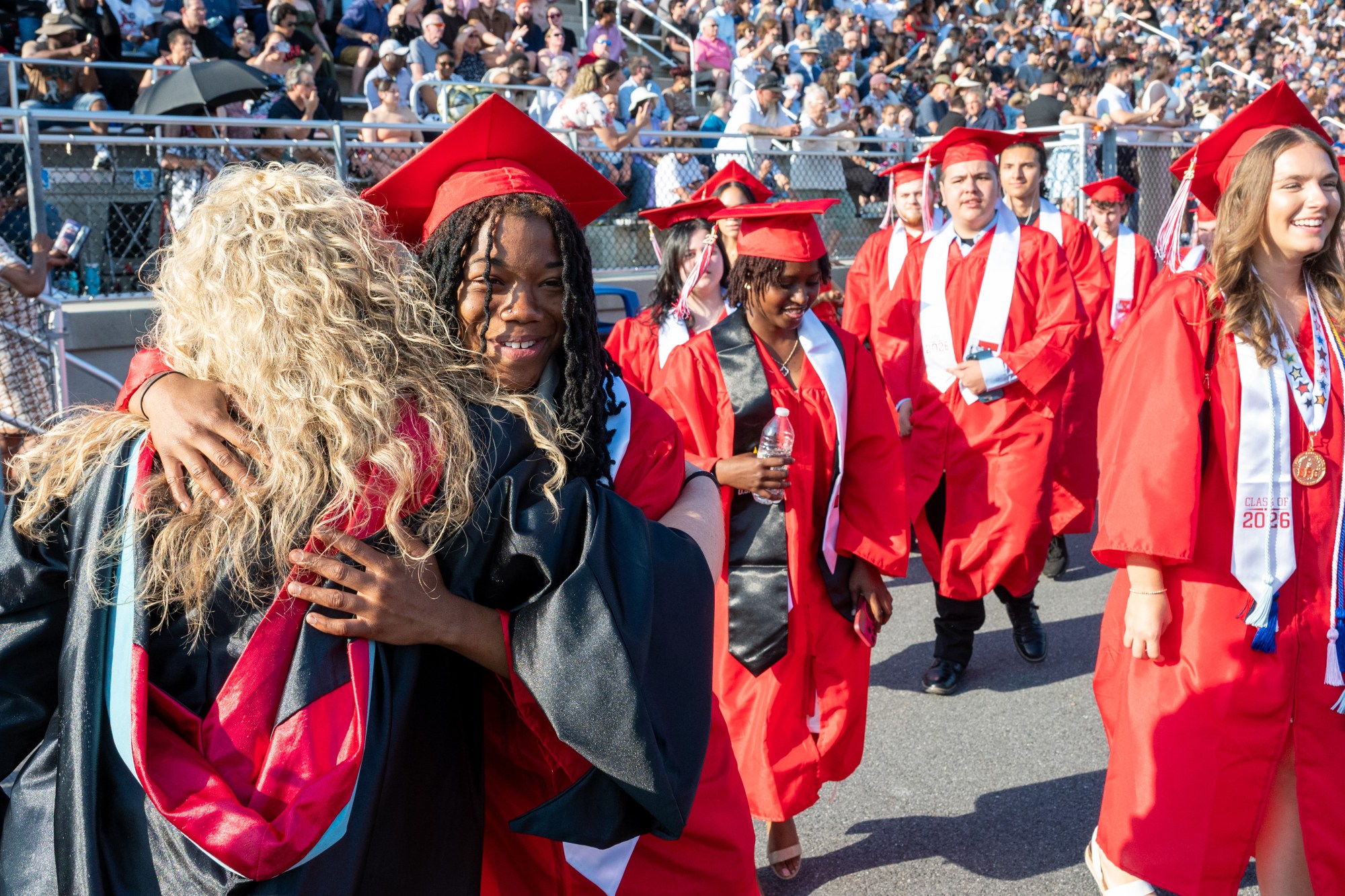 Easton Area High School held its 2026 graduation Tuesday, June 9, at Cottingham Stadium. (Jonathan Broady/Special to The Morning Call)