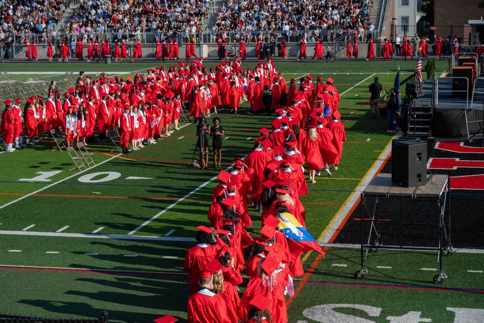 Easton Area High School held its 2026 graduation Tuesday, June 9, at Cottingham Stadium. (Jonathan Broady/Special to The Morning Call)