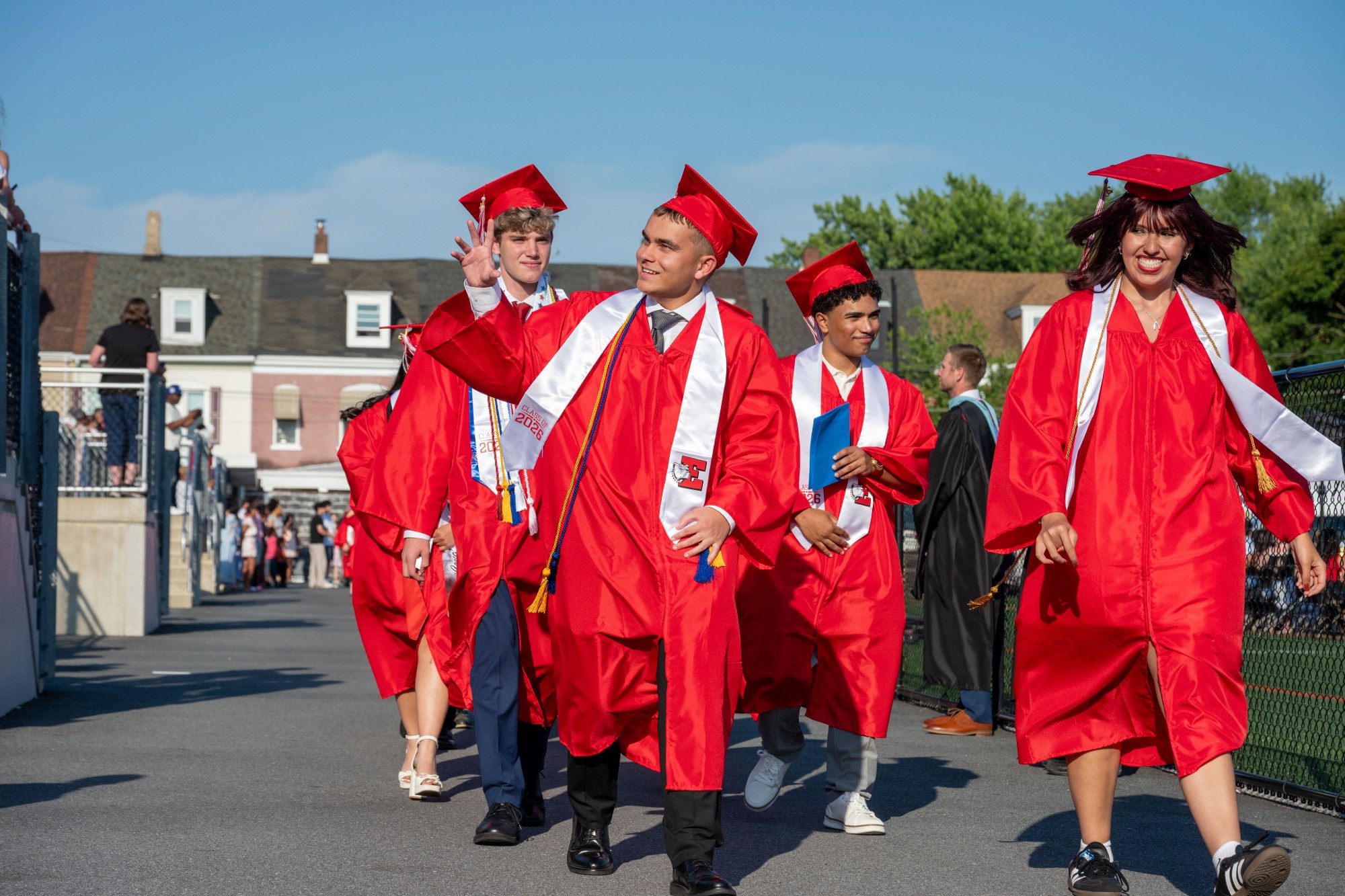 Easton Area High School held its 2026 graduation Tuesday, June 9, at Cottingham Stadium. (Jonathan Broady/Special to The Morning Call)