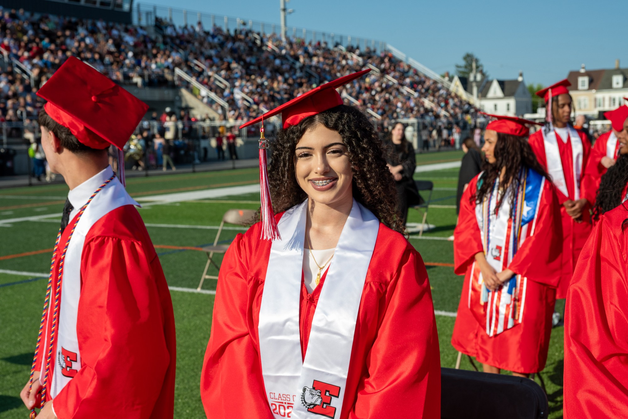 Easton Area High School held its 2026 graduation Tuesday, June 9, at Cottingham Stadium. (Jonathan Broady/Special to The Morning Call)