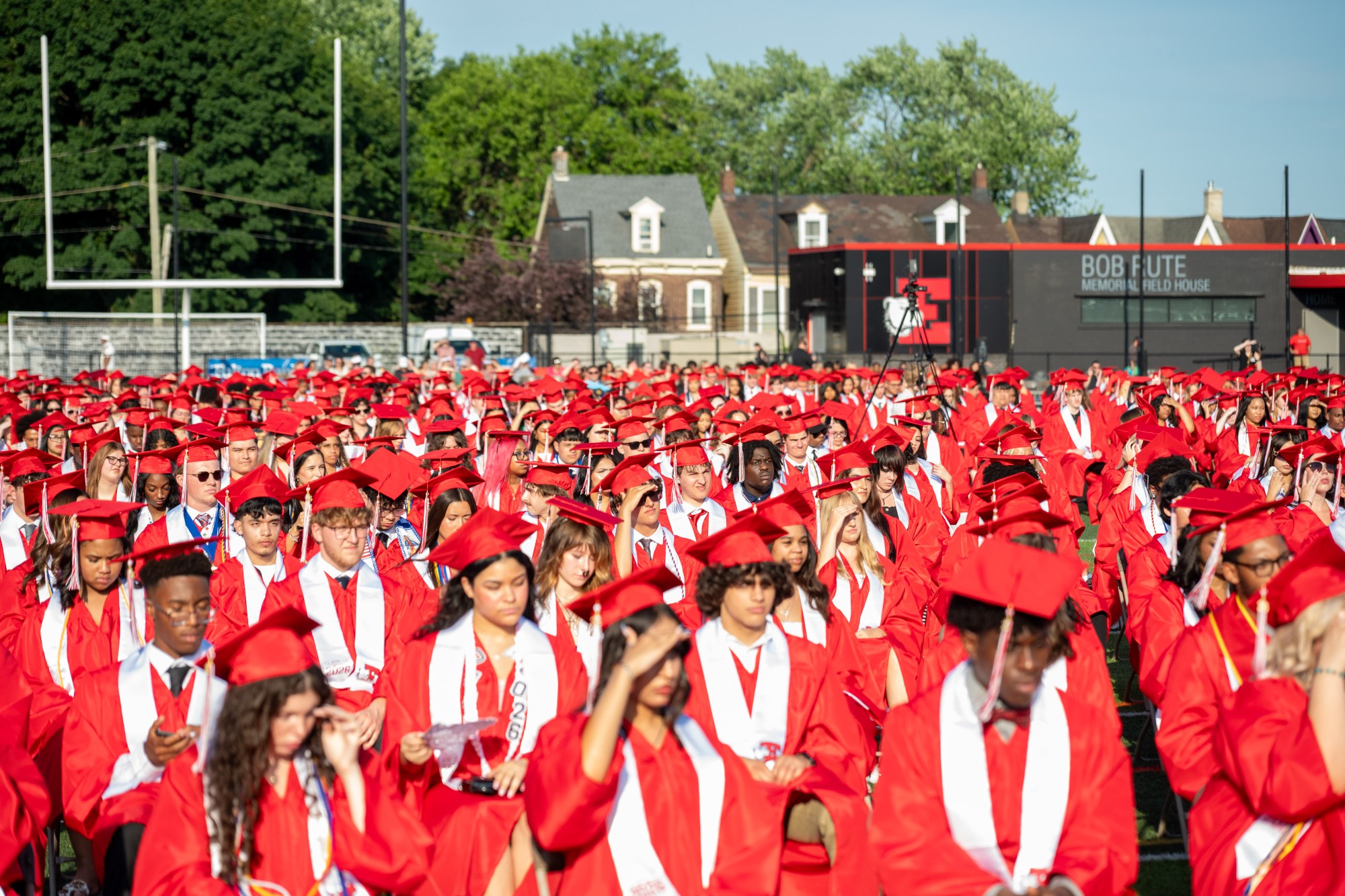 Easton Area High School held its 2026 graduation Tuesday, June 9, at Cottingham Stadium. (Jonathan Broady/Special to The Morning Call)