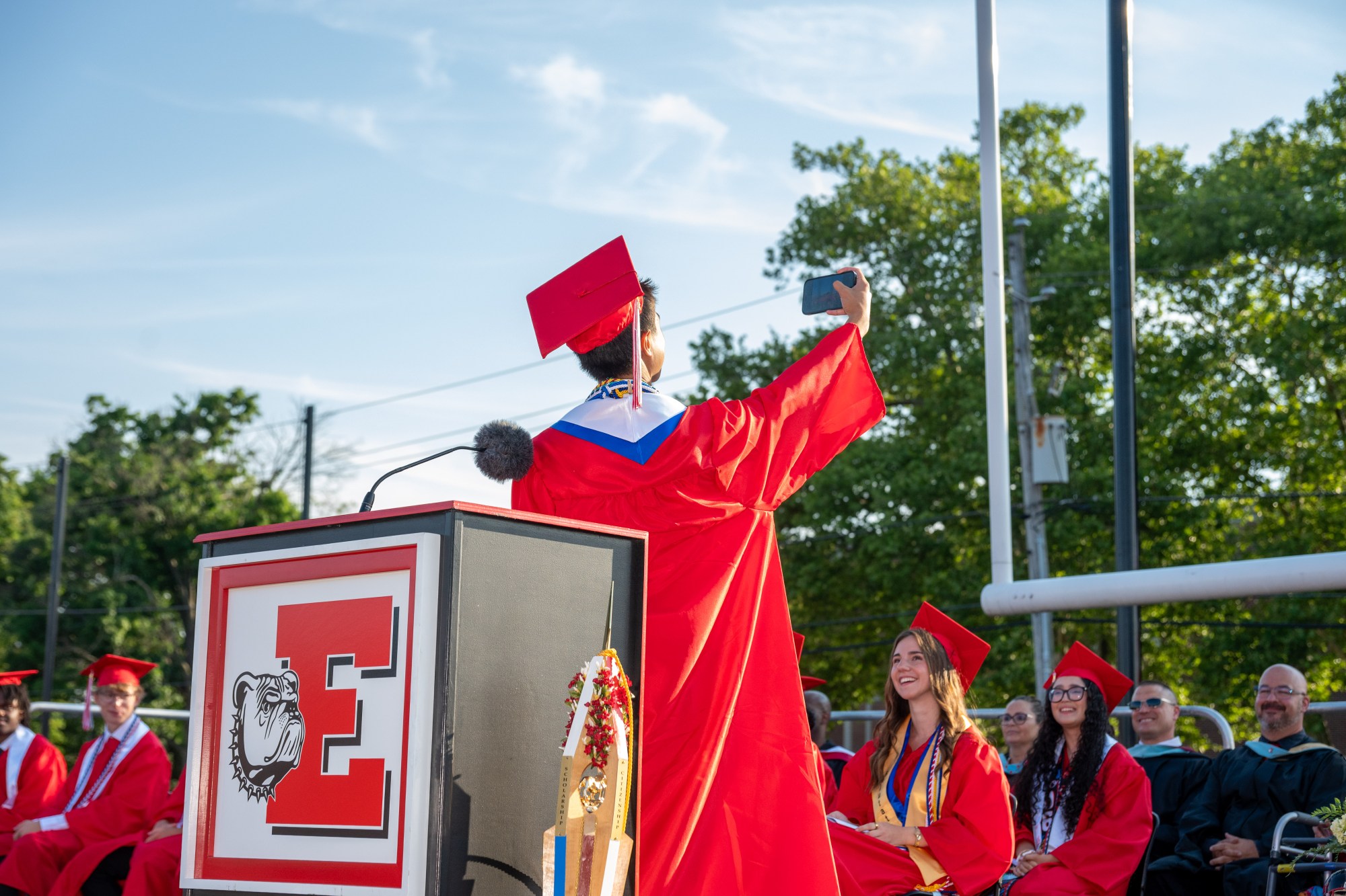 Easton Area High School held its 2026 graduation Tuesday, June 9, at Cottingham Stadium. (Jonathan Broady/Special to The Morning Call)