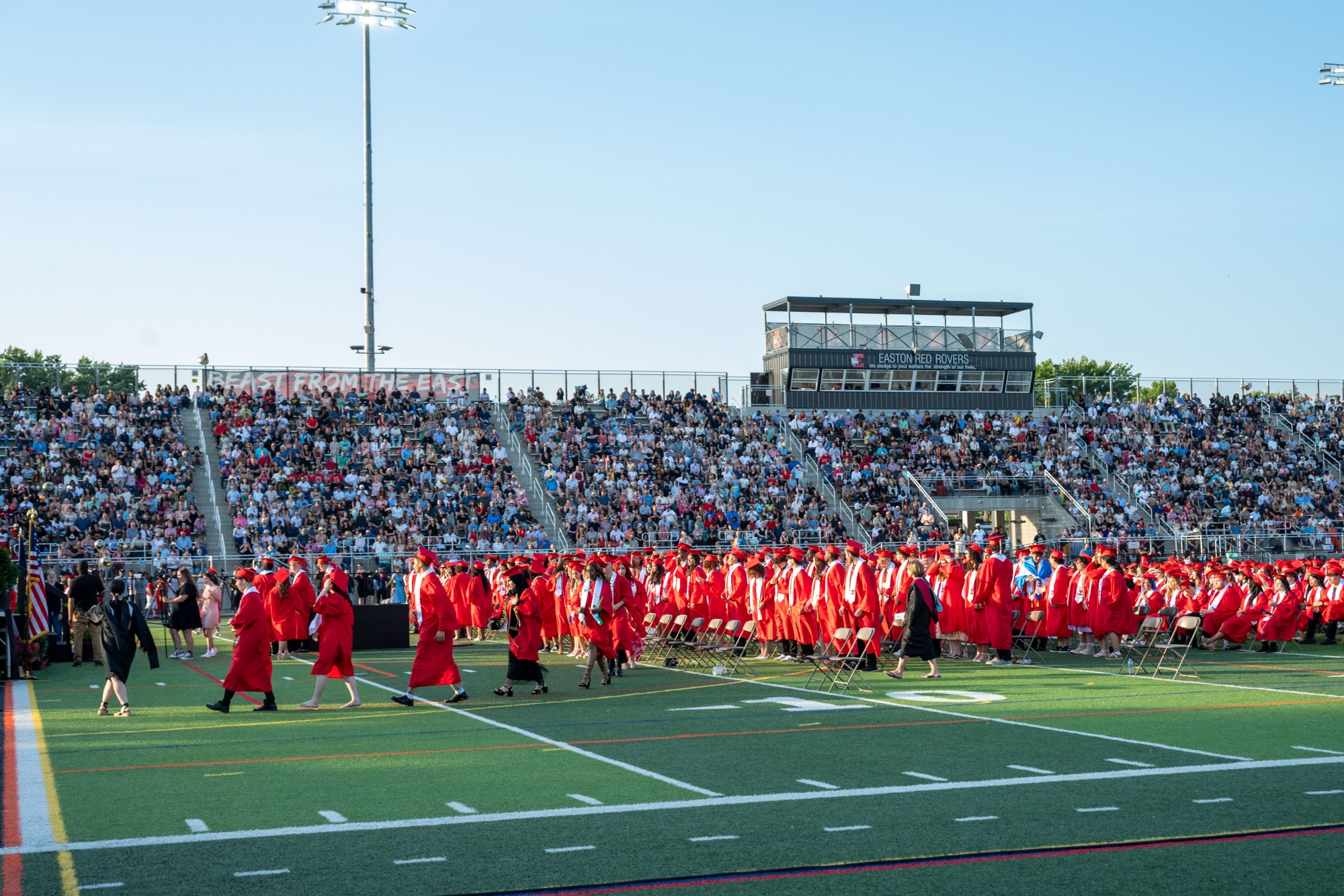 Easton Area High School held its 2026 graduation Tuesday, June 9, at Cottingham Stadium. (Jonathan Broady/Special to The Morning Call)