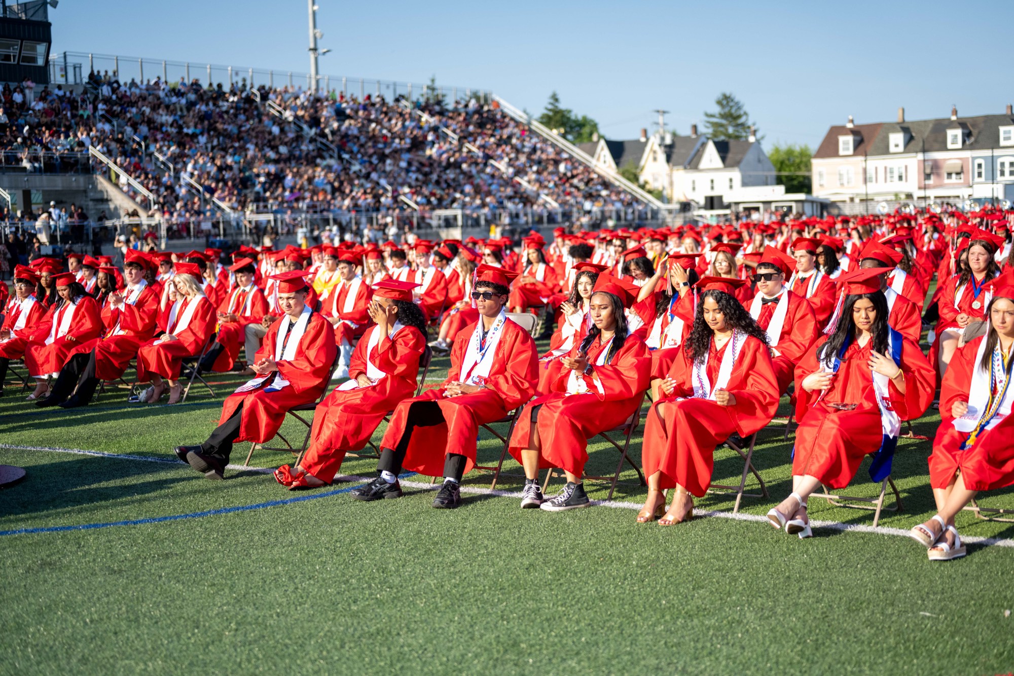 Easton Area High School held its 2026 graduation Tuesday, June 9, at Cottingham Stadium. (Jonathan Broady/Special to The Morning Call)