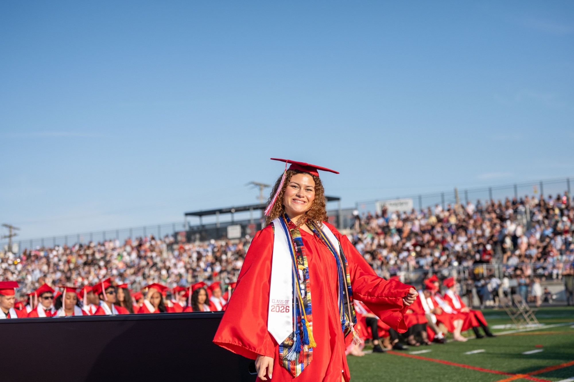 Easton Area High School held its 2026 graduation Tuesday, June 9, at Cottingham Stadium. (Jonathan Broady/Special to The Morning Call)