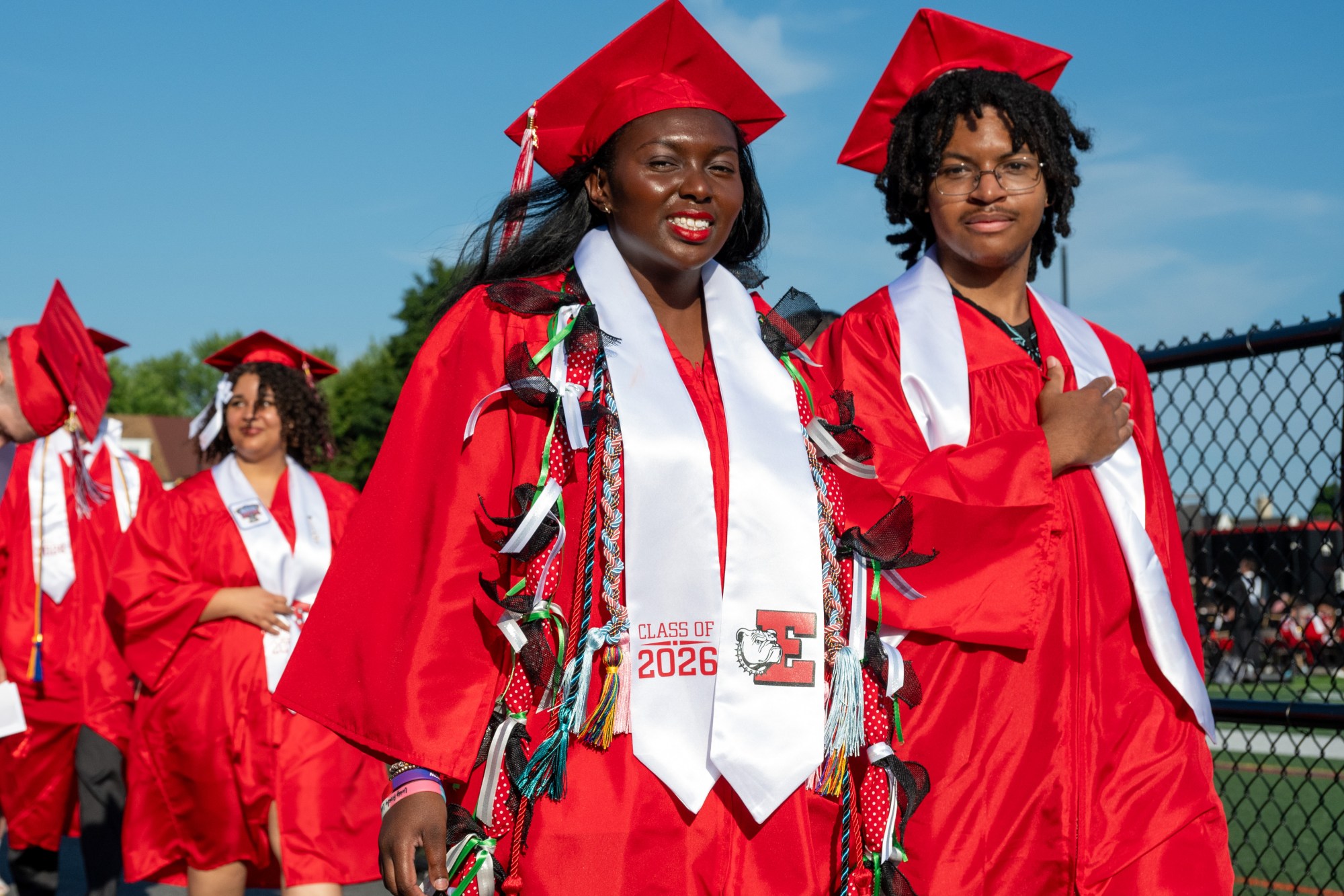Easton Area High School held its 2026 graduation Tuesday, June 9, at Cottingham Stadium. (Jonathan Broady/Special to The Morning Call)