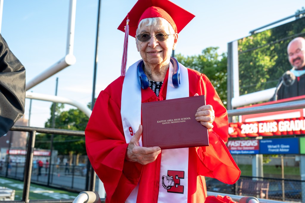 Easton Area High School awards diploma to 100-year-old graduate