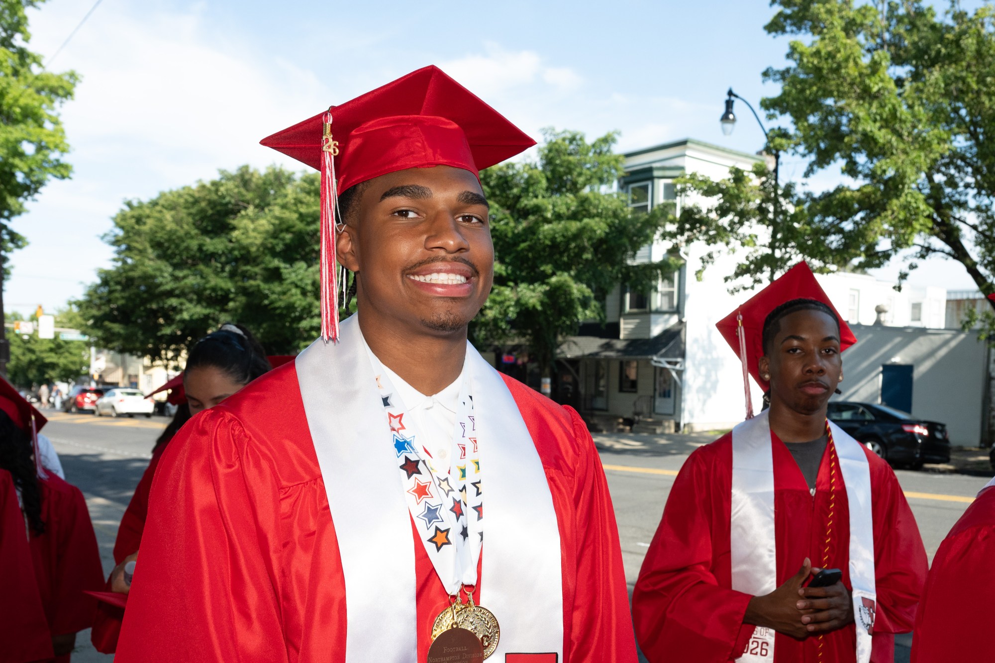Easton Area High School held its 2026 graduation Tuesday, June 9, at Cottingham Stadium. (Jonathan Broady/Special to The Morning Call)