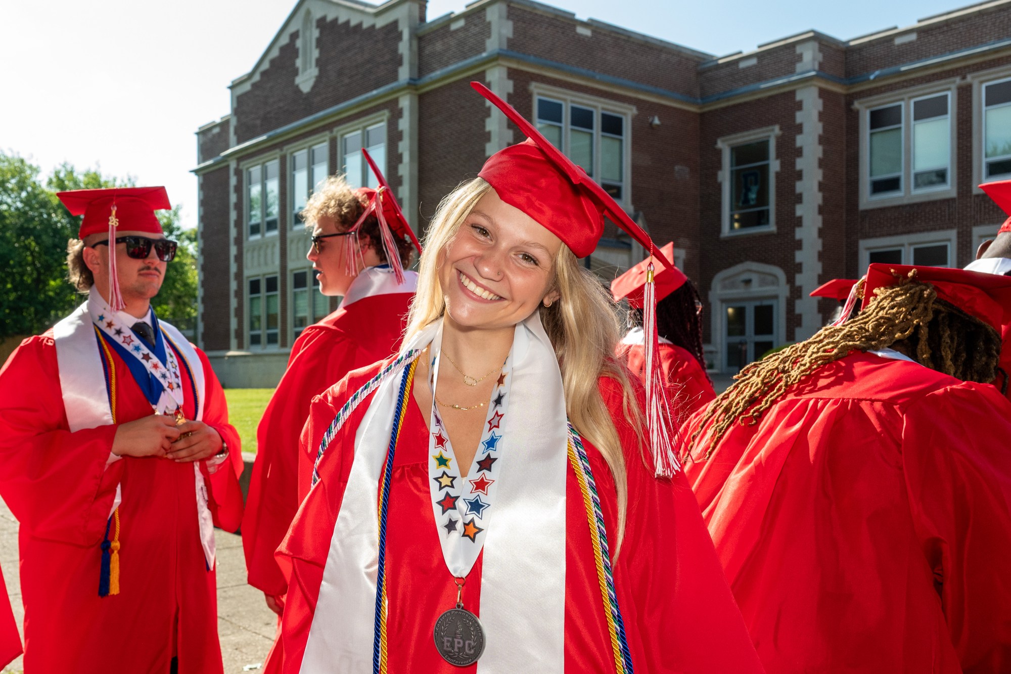 Easton Area High School held its 2026 graduation Tuesday, June 9, at Cottingham Stadium. (Jonathan Broady/Special to The Morning Call)