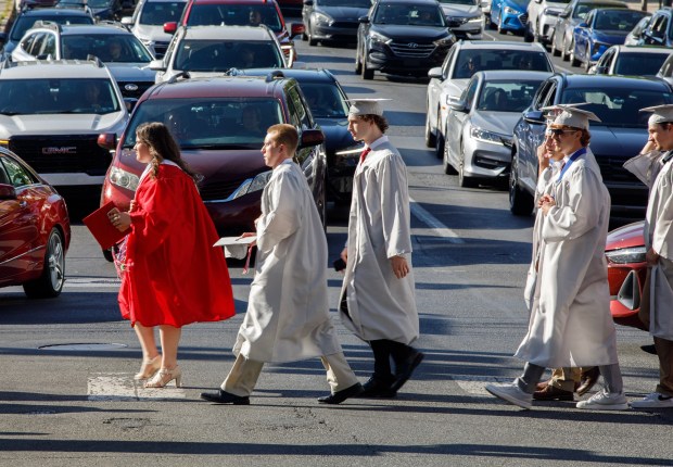 Parkland High School holds its 2026 graduation Wednesday, June 3, 2026, at PPL Center in Allentown. (Jane Therese/Special to The Morning Call)