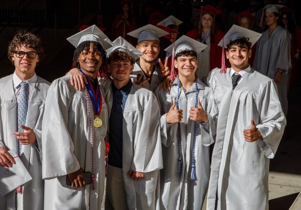 Parkland High School holds its 2026 graduation Wednesday, June 3, 2026, at PPL Center in Allentown. (Jane Therese/Special to The Morning Call)