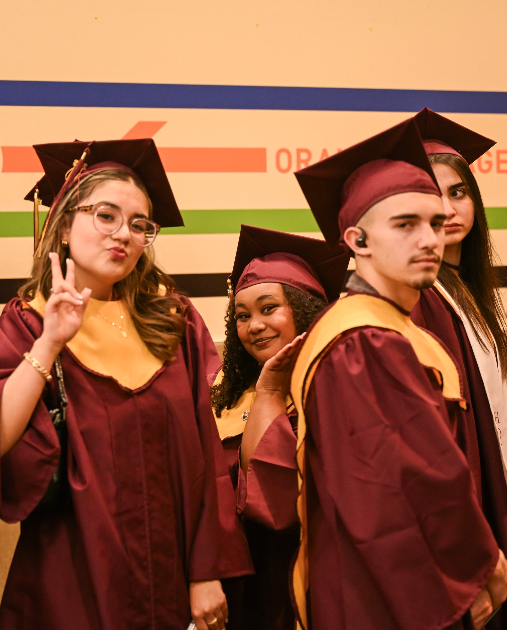 Whitehall High School students in the Class of 2026 line up in anticipation as they prepared to enter the graduation ceremony Monday, June 1, 2026, at PPL Center in Allentown.  (Avery Folmar/The Morning Call)