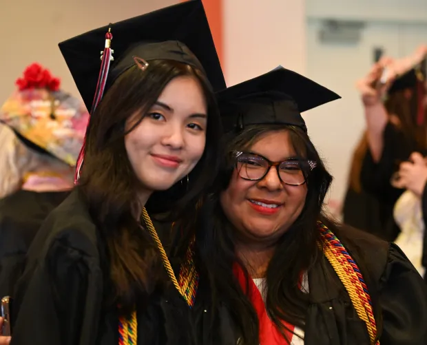 Lehigh Valley Charter High School for the Arts held its graduation Monday, June 8, 2026, at the ArtQuest Center at SteelStacks in Bethlehem. Students gathered on the second floor of the center before ascending to the third floor for the ceremony. (Avery Folmar/The Morning Call)