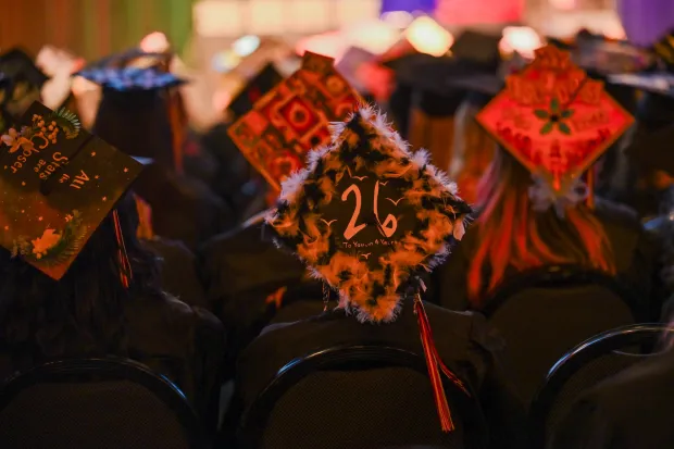 Lehigh Valley Charter High School for the Arts held its graduation Monday, June 8, 2026, at the ArtQuest Center at SteelStacks in Bethlehem. Students gathered on the second floor of the center before ascending to the third floor for the ceremony. (Avery Folmar/The Morning Call)