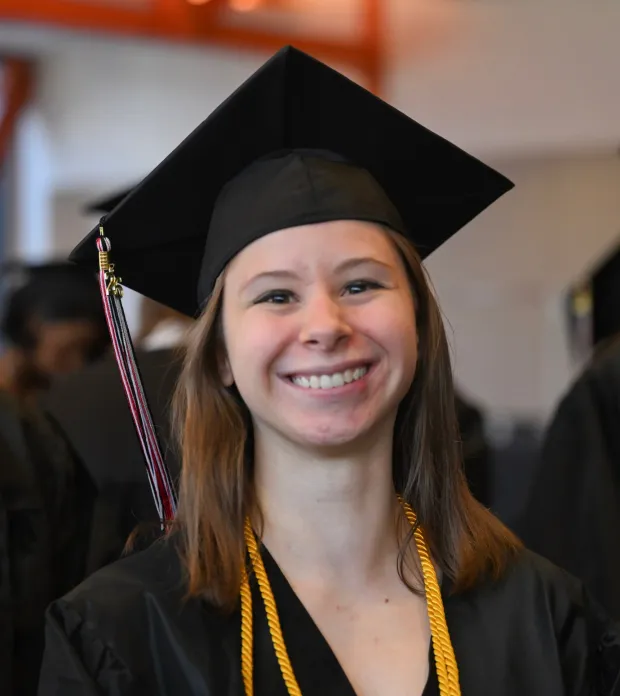 Lehigh Valley Charter High School for the Arts held its graduation Monday, June 8, 2026, at the ArtQuest Center at SteelStacks in Bethlehem. Students gathered on the second floor of the center before ascending to the third floor for the ceremony. (Avery Folmar/The Morning Call)