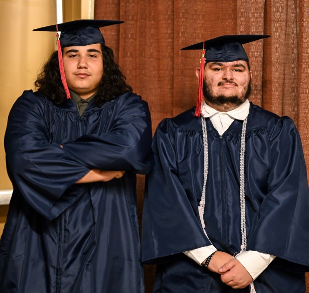 Liberty High School holds its graduation Friday, June 5, 2026, at Stabler Arena in Bethlehem. Students gathered in the hallways before lining up for their ceremony in the arena. (Avery Folmar/The Morning Call)