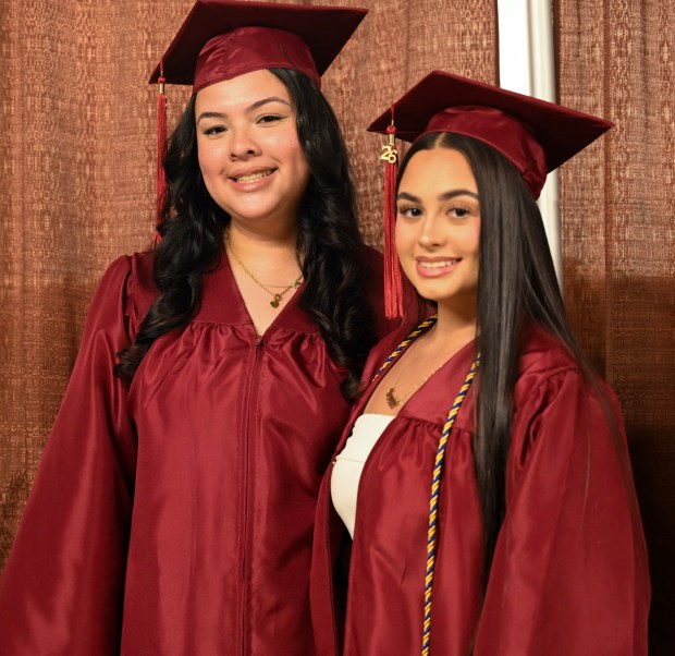 Liberty High School holds its graduation Friday, June 5, 2026, at Stabler Arena in Bethlehem. Students gathered in the hallways before lining up for their ceremony in the arena. (Avery Folmar/The Morning Call)
