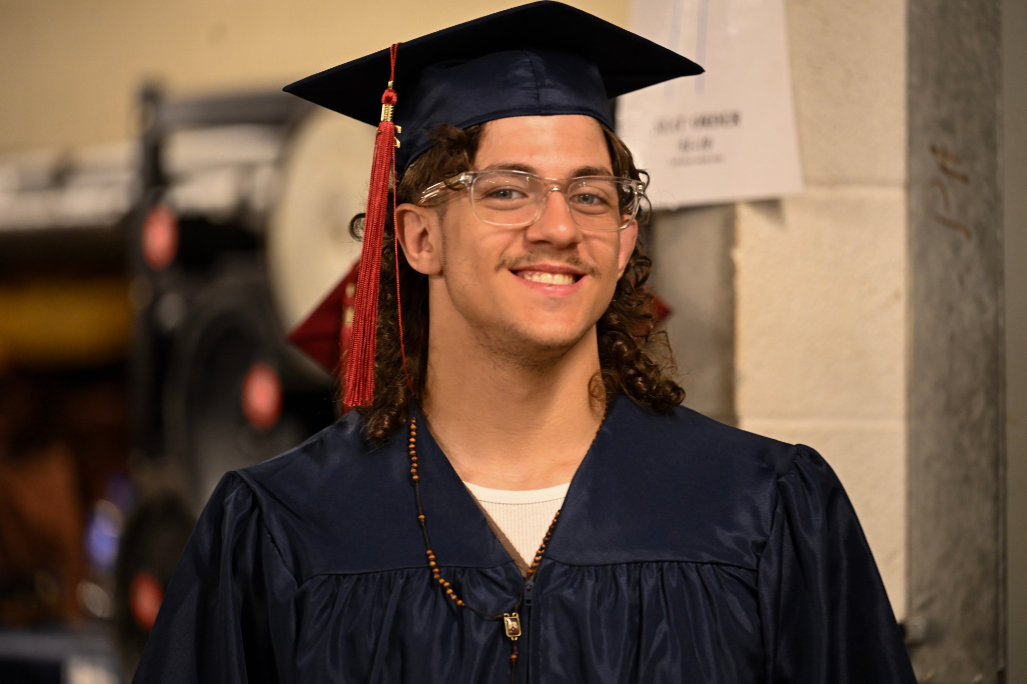 Liberty High School holds its graduation Friday, June 5, 2026, at Stabler Arena in Bethlehem. Students gathered in the hallways before lining up for their ceremony in the arena. (Avery Folmar/The Morning Call)