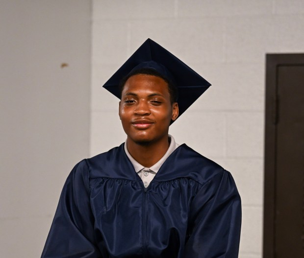 Liberty High School holds its graduation Friday, June 5, 2026, at Stabler Arena in Bethlehem. Students gathered in the hallways before lining up for their ceremony in the arena. (Avery Folmar/The Morning Call)