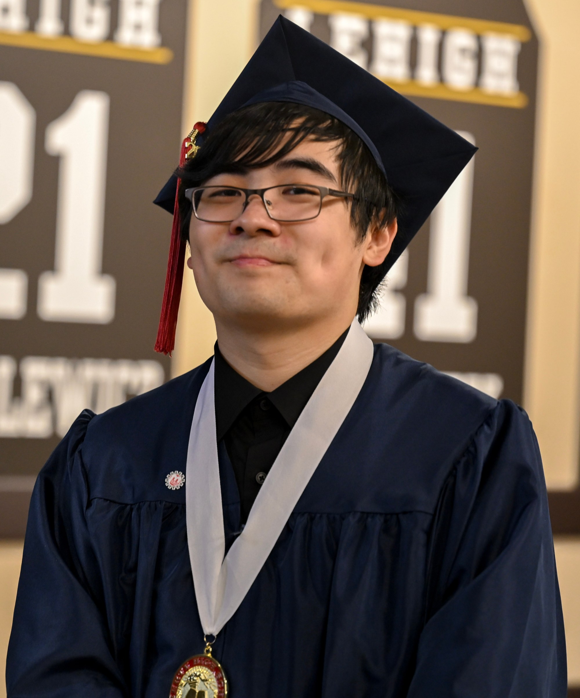 Liberty High School holds its graduation Friday, June 5, 2026, at Stabler Arena in Bethlehem. Students gathered in the hallways before lining up for their ceremony in the arena. (Avery Folmar/The Morning Call)