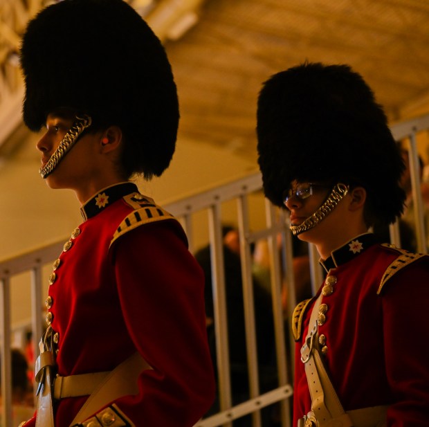 Liberty High School's marching band and orchestra performs at its graduation on Friday, June 5, 2026, at Stabler Arena in Bethlehem. Seniors in the band also performed, wearing their graduation caps and gowns. (Avery Folmar/The Morning Call)