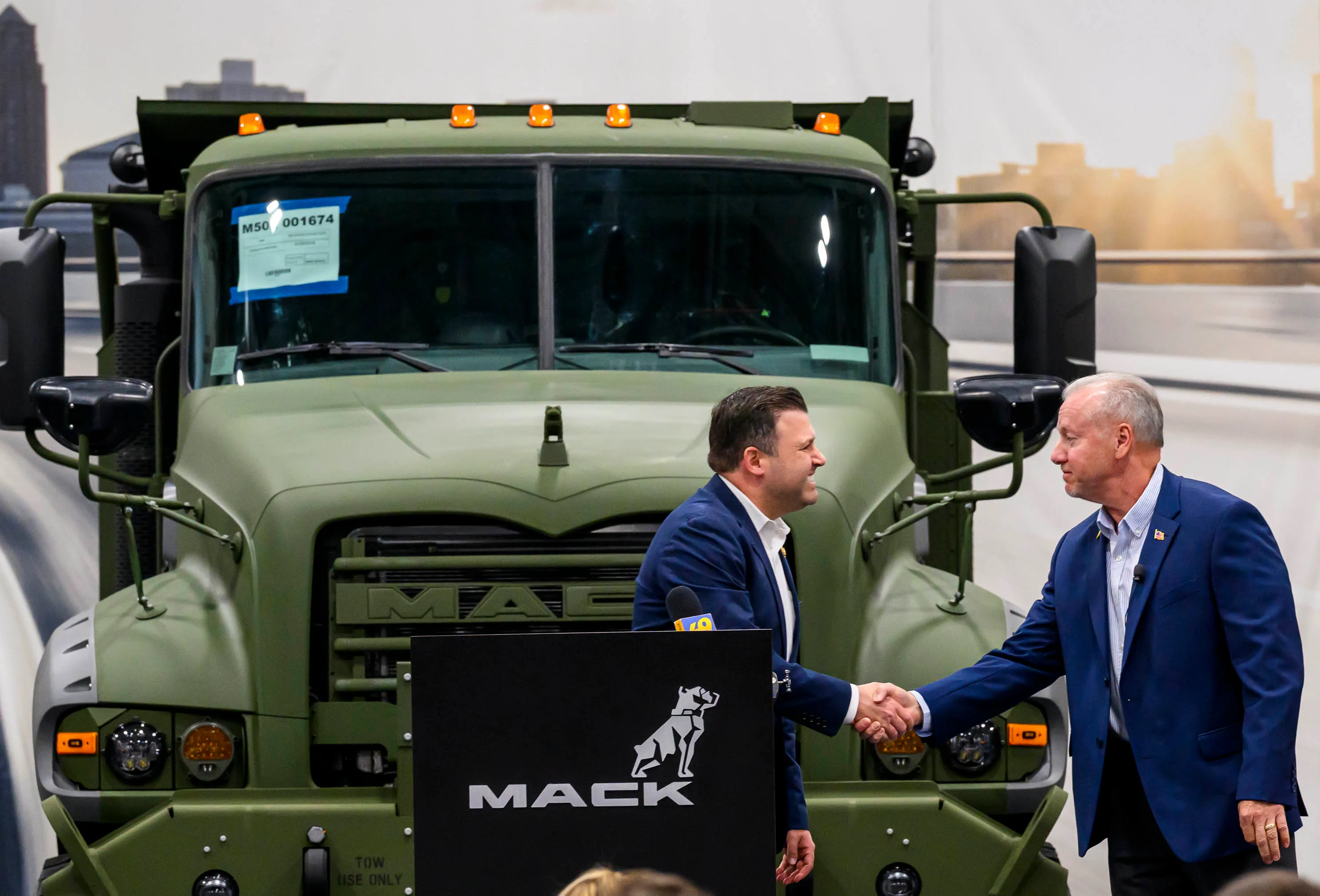 U.S. Rep. Ryan Mackenzie and Mack Defense president David Hartzell...