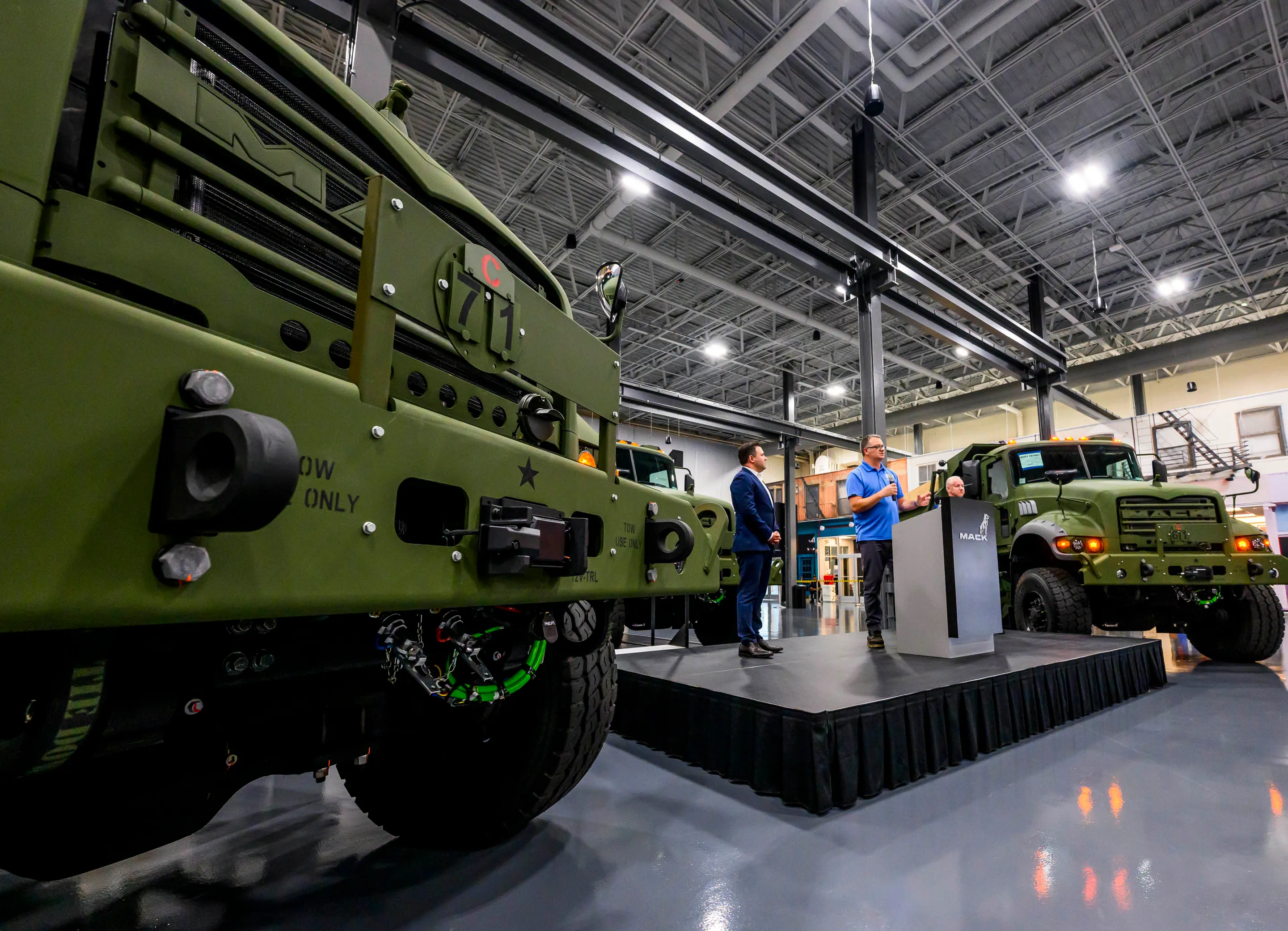 U.S. Rep. Ryan Makenzie and Mack Defense President David Hartzell...