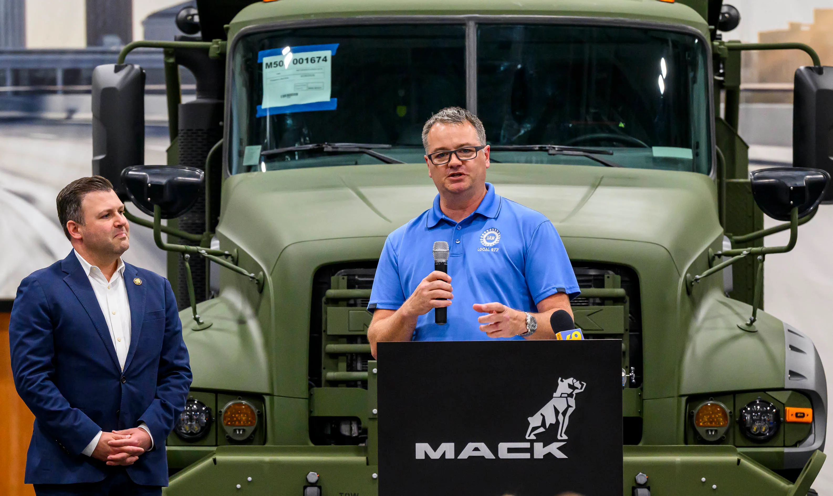 U.S. Rep. Ryan Makenzie and Mack Defense President David Hartzell...