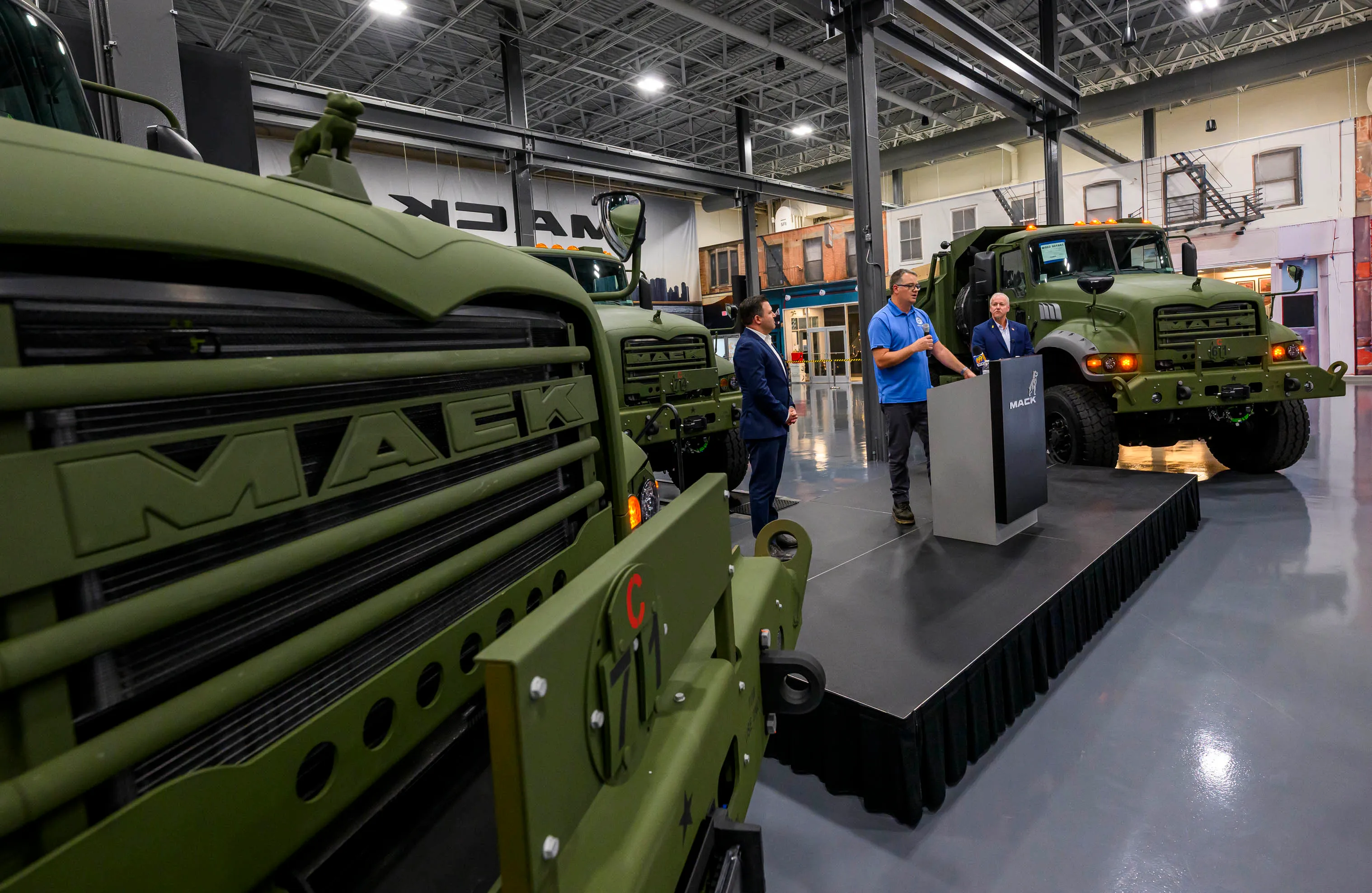 U.S. Rep. Ryan Makenzie and Mack Defense President David Hartzell...