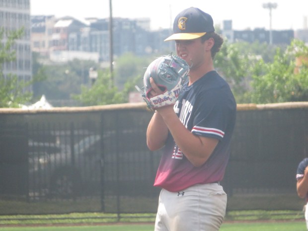 Bux-Mont's Nate Hammond pitches against Philadelphia Catholic during the Carpenter Cup quarterfinals, Thursday, June 11, 2026. (Ed Morlock/MediaNews Group)