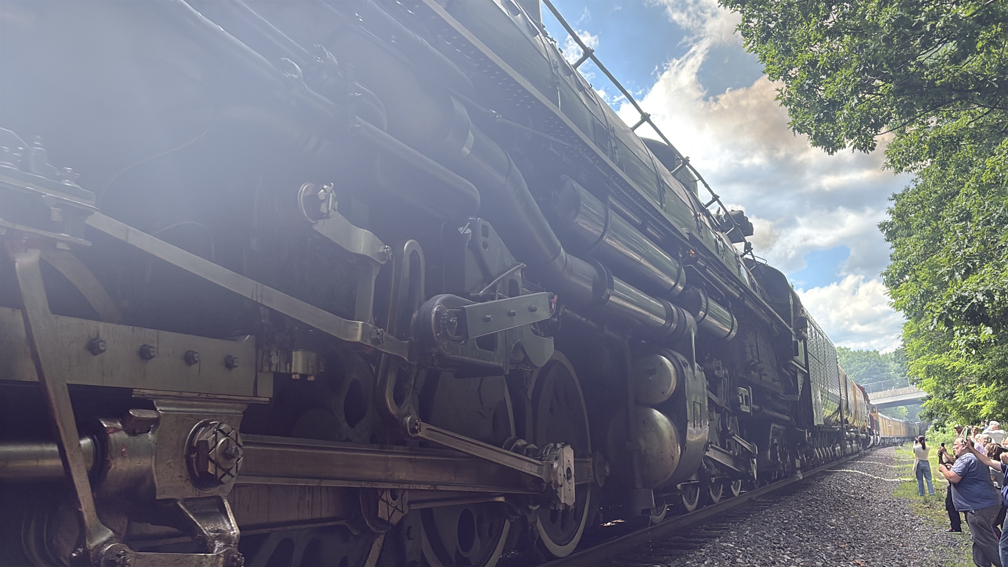The massive wheels of Big Boy 4014. (Bob Kalinowski /...