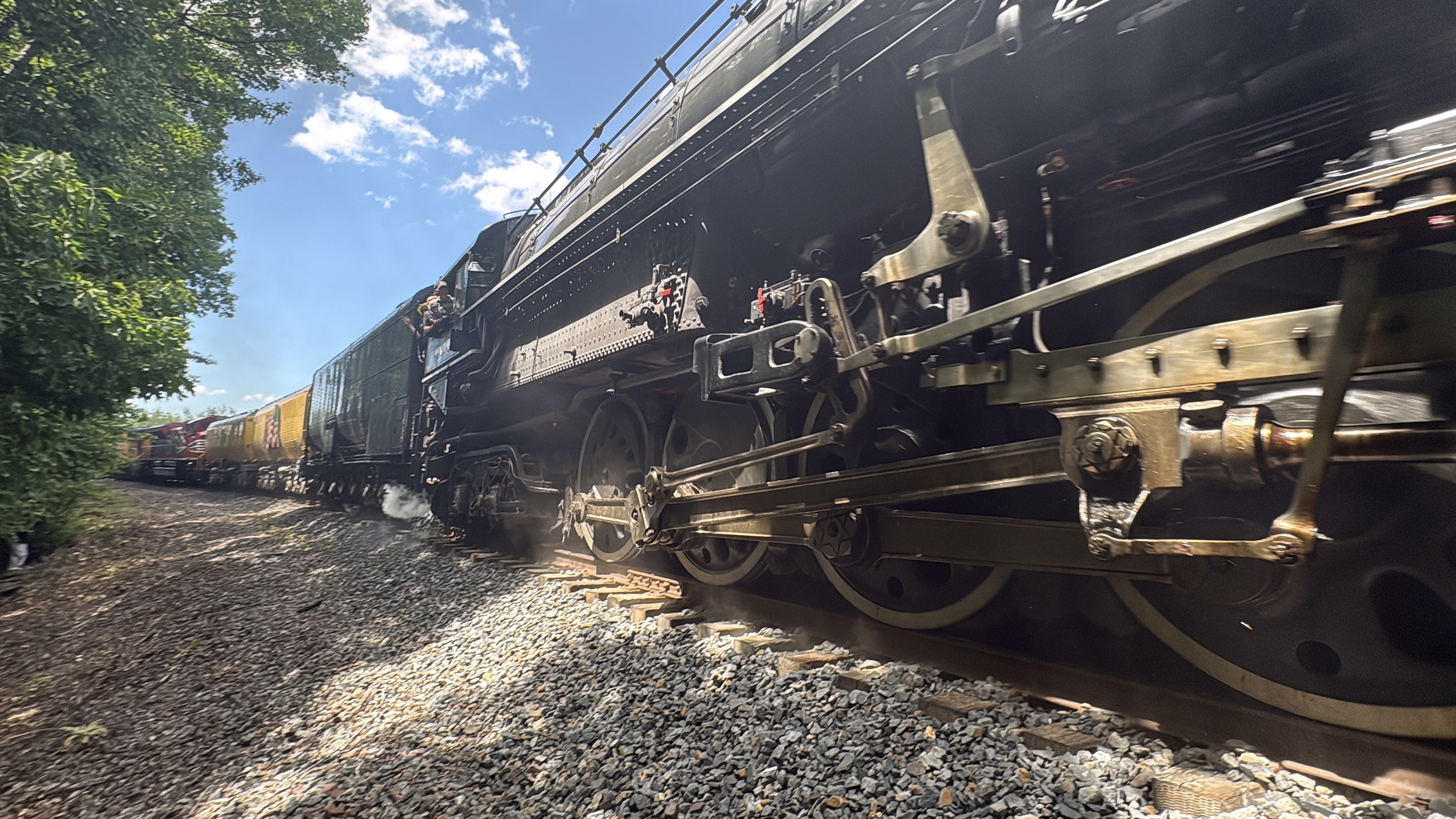 The massive wheels of Big Boy 4014. (Bob Kalinowski /...