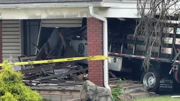 Route 30 crash: Truck hits home in North Versailles, Pennsylvania