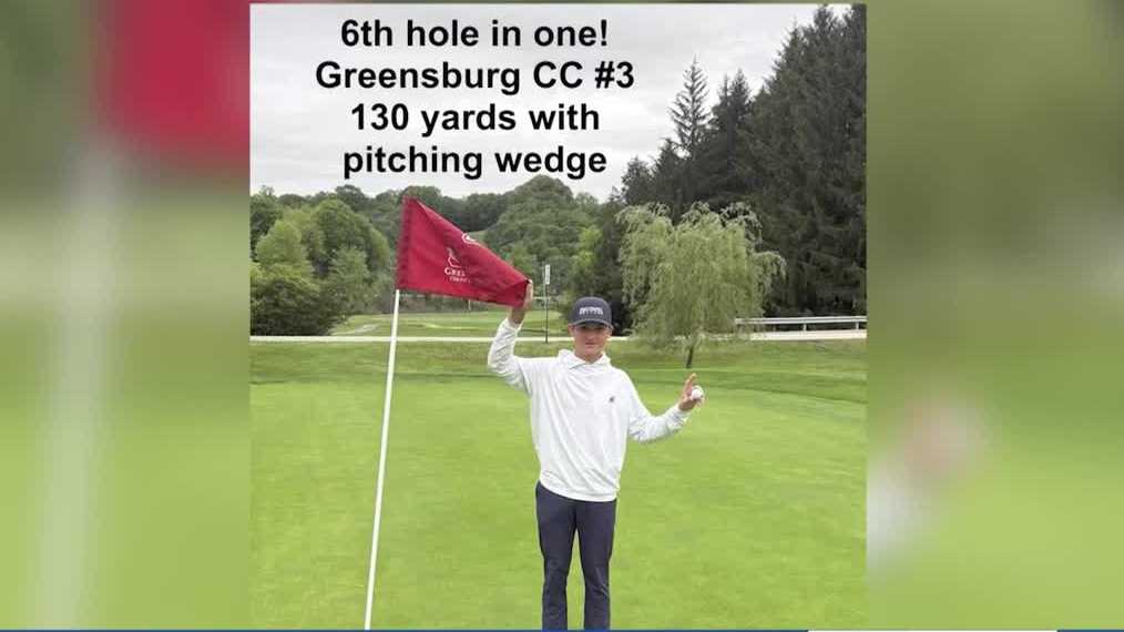 Pennsylvania teen achieves six holes-in-one in one year