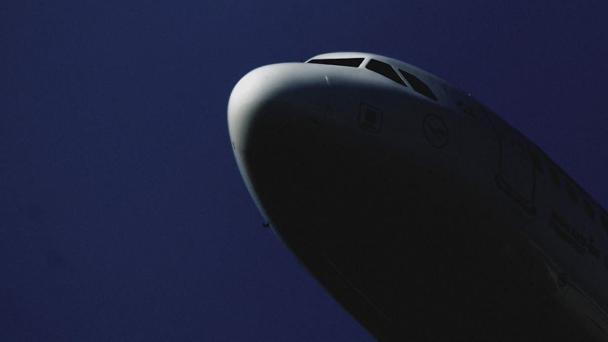 Close up of nose of plane.