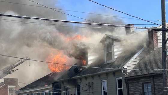 Police ask public to avoid scene of house fire in Columbia Borough