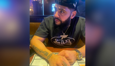 Carlos Figueroa, whom Bethlehem police say is wanted in connection with a June 3 domestic violence incident, seated at a table.