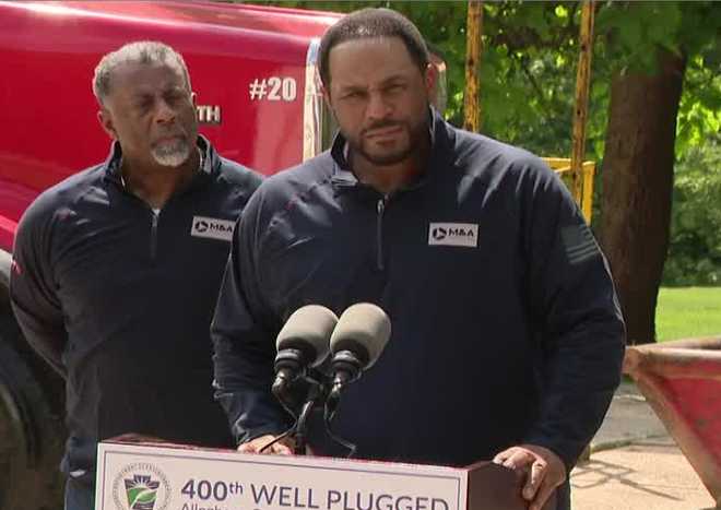 The Shapiro administration marked a milestone on Wednesday by plugging its 400th abandoned gas well in North Fayette Township, Allegheny County. the shapiro administration marked a milestone on wednesday by plugging its 400th abandoned gas well in north fayette township, allegheny county.