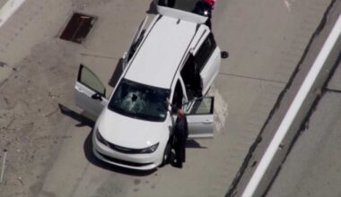 Metal flies off trailer, smashes windshield on I-70 in Pennsylvania