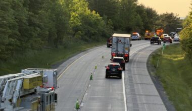 Police: Scranton police car involved in crash on I-380 in Lackawanna County
