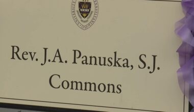 Sculpture unveiled in honor of the longest tenured president in the University of Scranton's history.
