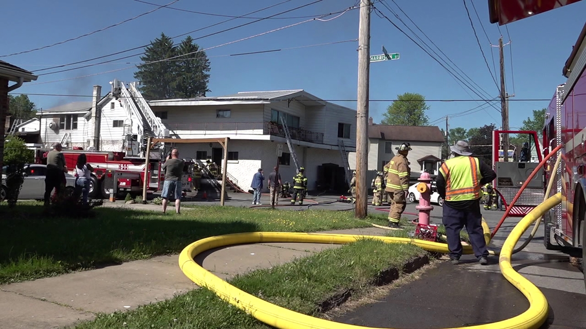 Former restaurant catches fire in Archbald