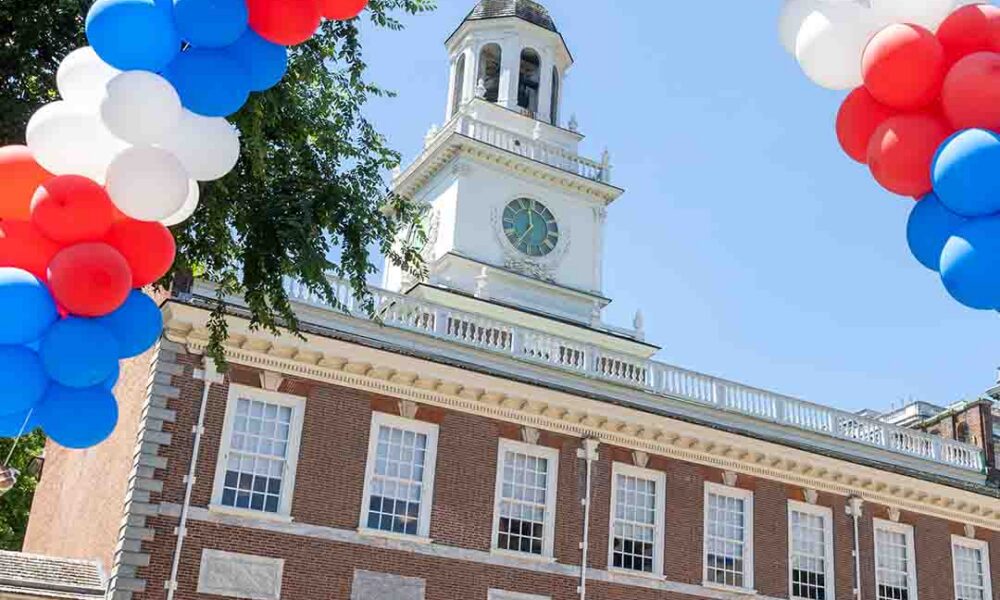 A Large Drone Show Will Take Place at Independence Mall Featuring Hundreds of Drones Depicting Historical Moments and Symbols