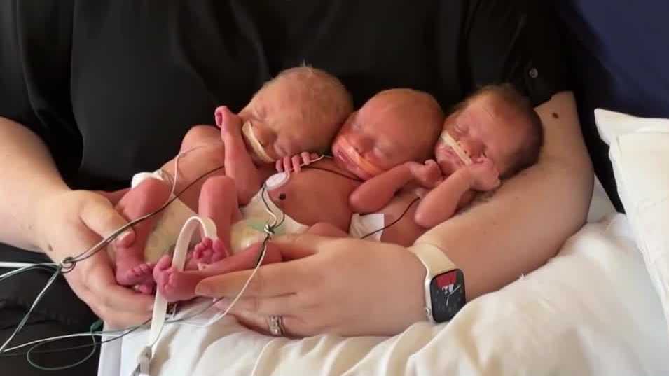 Pittsburgh's West Penn Hospital welcomes 4 sets of triplets