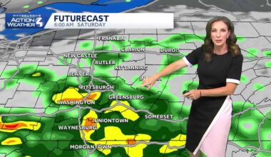 Pennsylvania forecast: Pockets of heavy rain Saturday morning