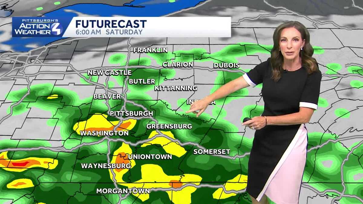 Pennsylvania forecast: Pockets of heavy rain Saturday morning