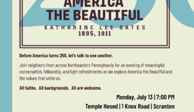 First faith250 multifaith gathering planned for July 13 – Diocese of Scranton